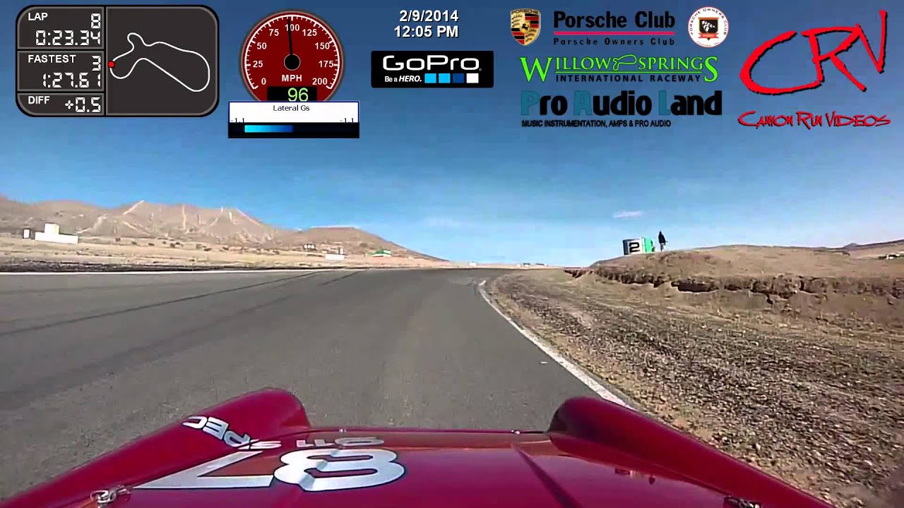Mike Monsalve racing his Porsche 911 Spec at the Porsche Owners Club Cup Races