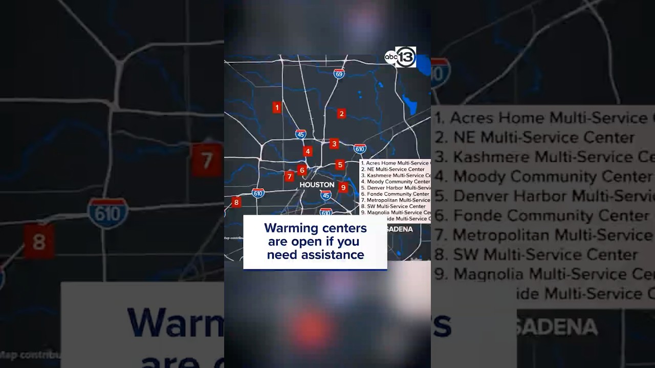 Warming centers open in SE Texas due to freezing temperatures
