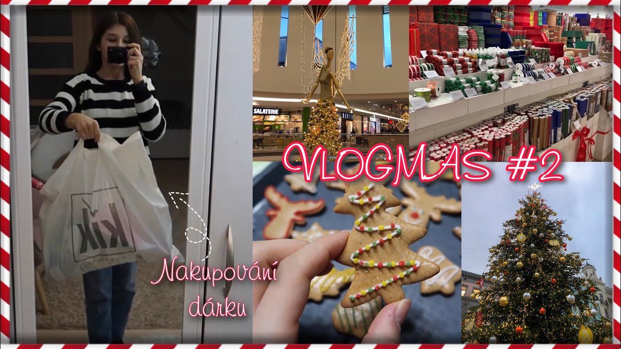 Nakupování vánočních dárků - VLOGMAS #2