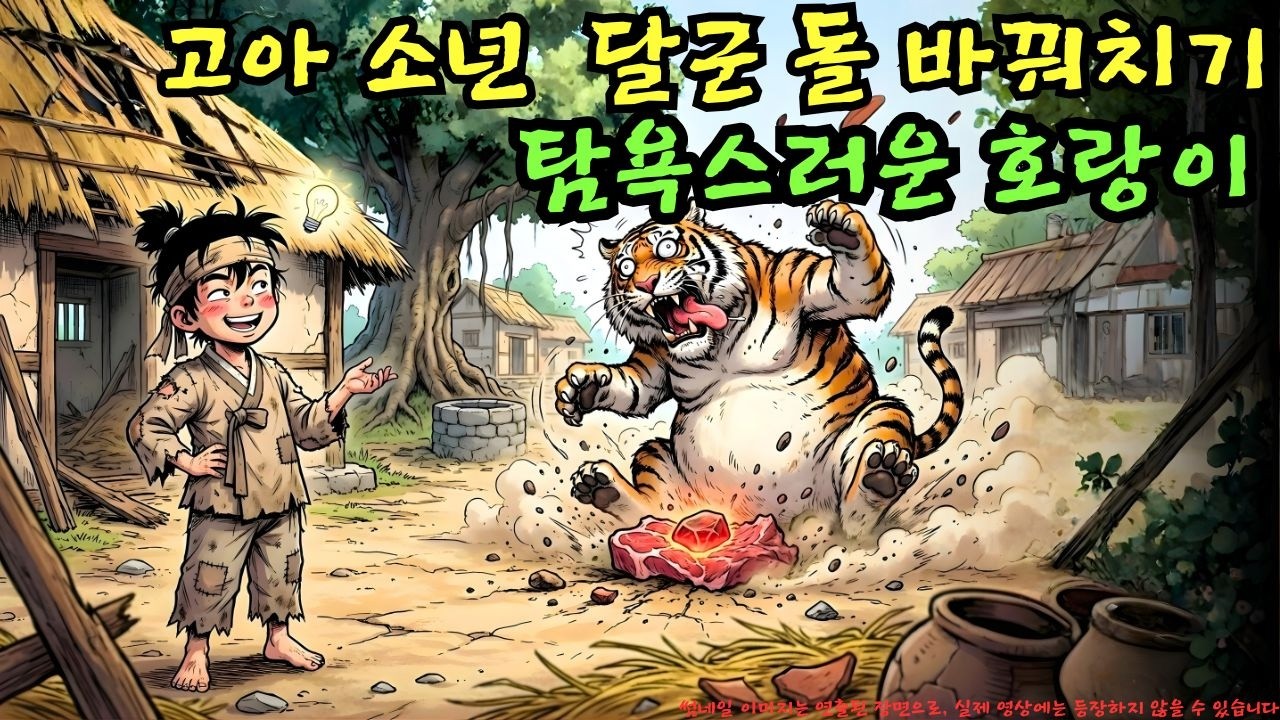 👉 고아 소년, 탐욕스러운 호랑이의 고기 속에 달군 돌을 숨기다…이 행동은 위험할까? | 야담 |옛날이야기 |민담 |전설 | 설화