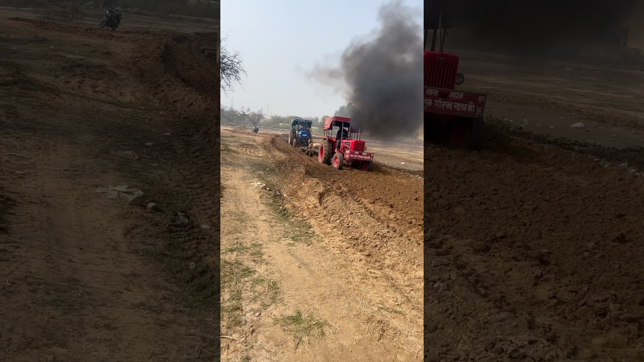 Mahindra 585 di full power harrow competition #haryana #automobile #farmequipment #indian #tractor