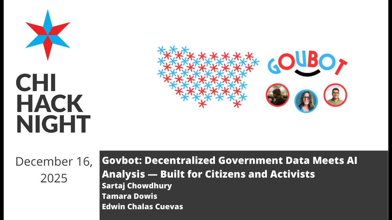 Govbot: Decentralized Government Data Meets AI Analysis — Built for Citizens and Activists