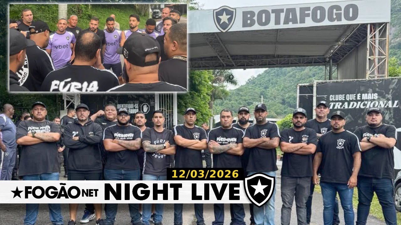 NIGHT LIVE: ORGANIZADA DO BOTAFOGO VAI AO CT E TEM CONVERSA COM JOGADORES APÓS ELIMINAÇÃO NA LIBERTA