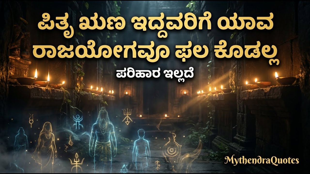 ಪಿತೃ ಋಣ ಇದ್ದವರಿಗೆ ಯಾವ ರಾಜಯೋಗವೂ ಫಲ ಕೊಡಲ್ಲ | ಪರಿಹಾರ ಇಲ್ಲದೆ | MythendraQuotes