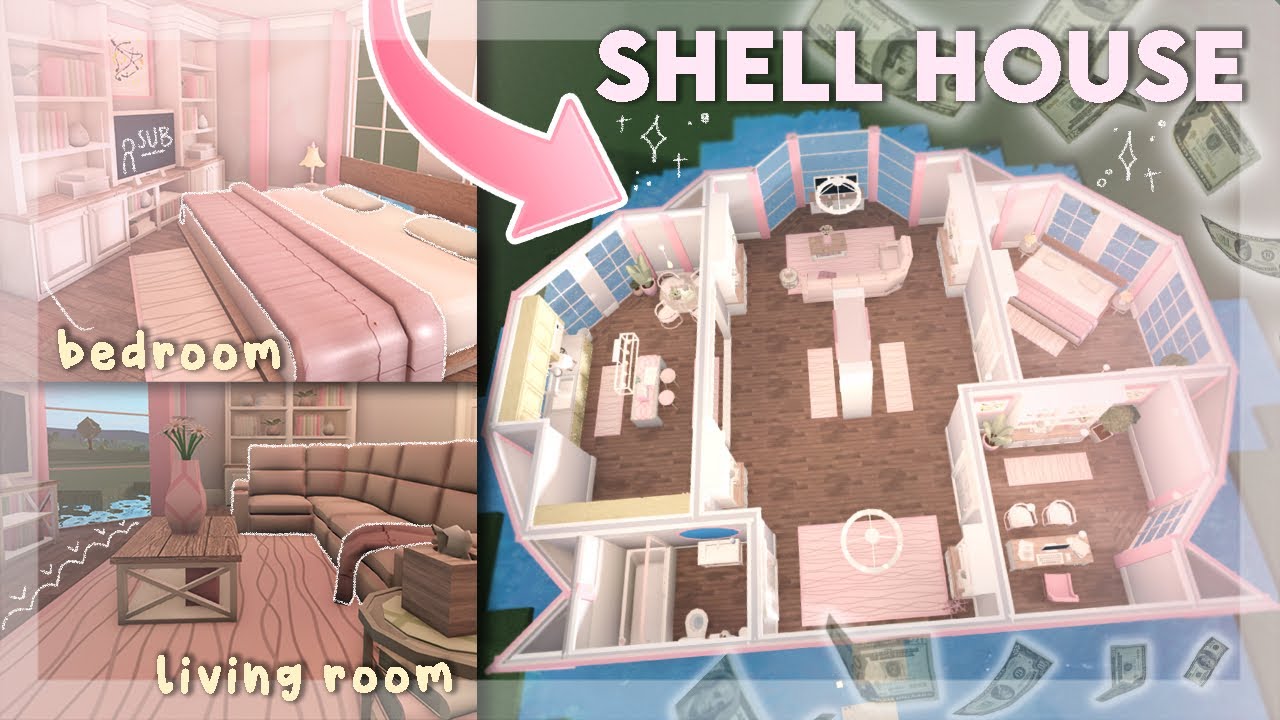 🐚 Building a SHELL HOUSE in BLOXBURG! ✧･ﾟ*