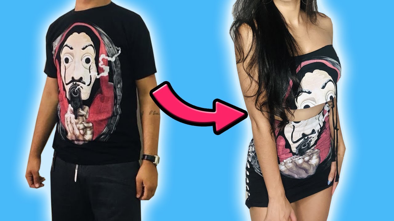 TRANSFORMEI MINHA CAMISETA EM LOOK GRINGO / Maby