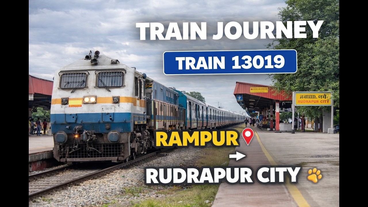 Train Ride Rampur to Rudrapur 🚆 | Train No. 13019 | Uttarakhand Route (4 March 2026)