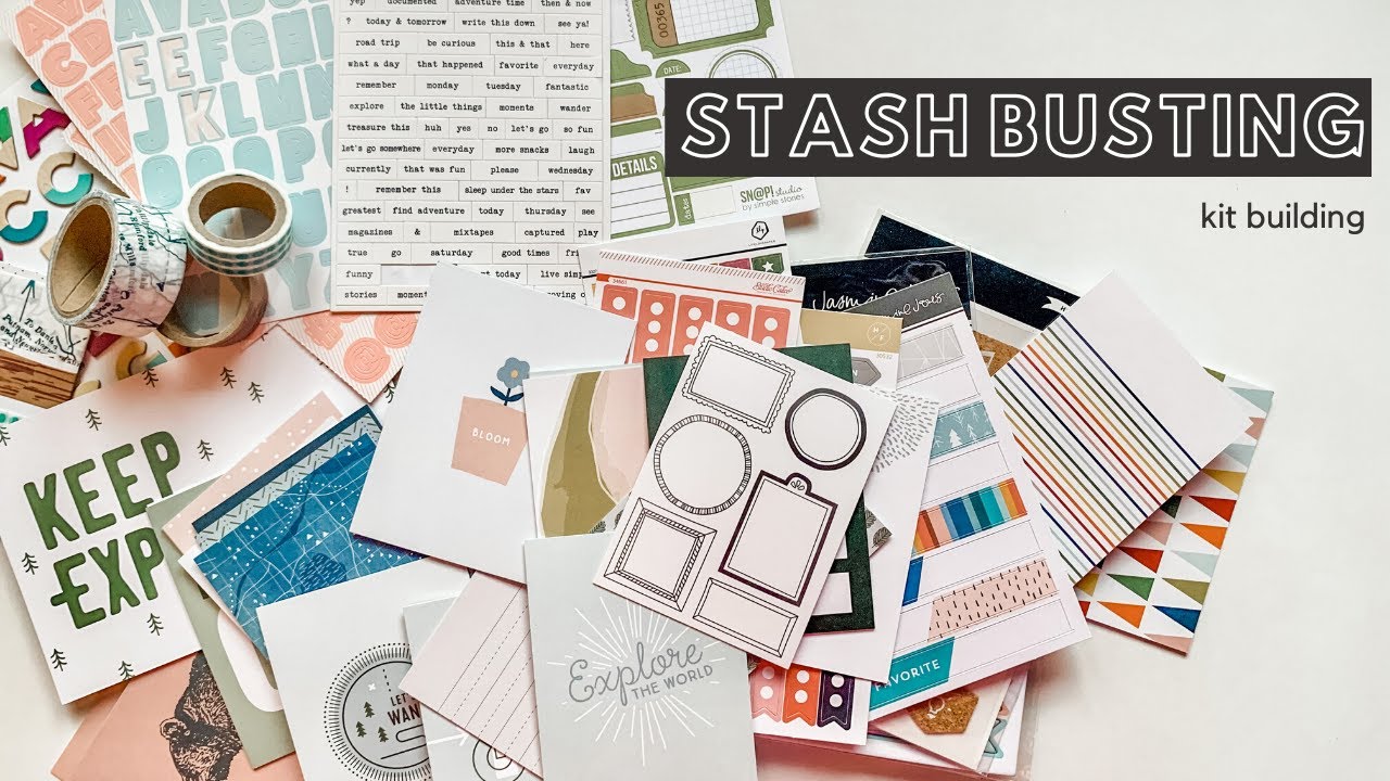 Make Your Own Scrapbooking Kits | Stash Busting