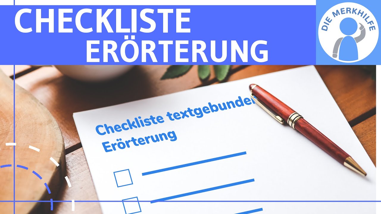 Checkliste textgebundene Erörterung - Tipps & Tricks - Anleitung, Hilfestellung, Struktur - Deutsch