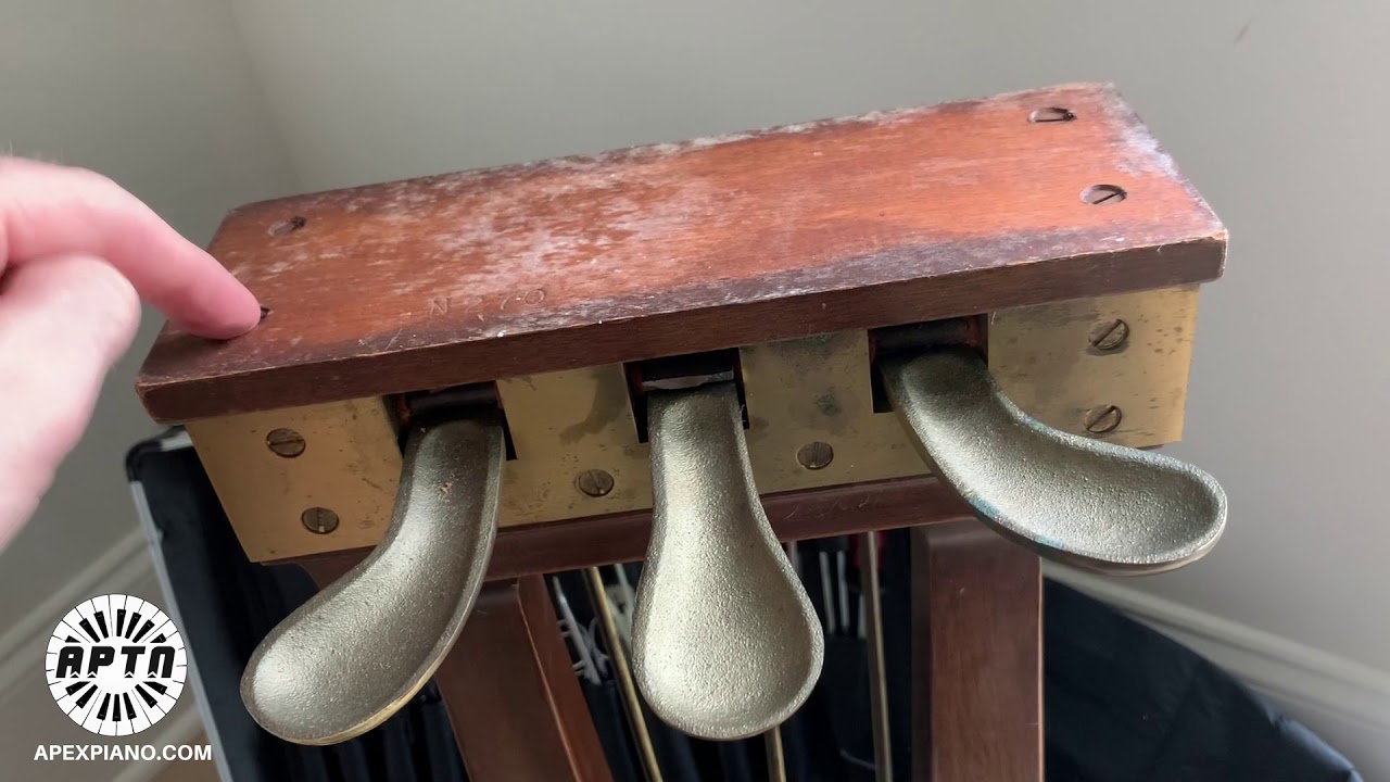 Repair Grand Piano Pedal Assembly Called the Piano Lyre