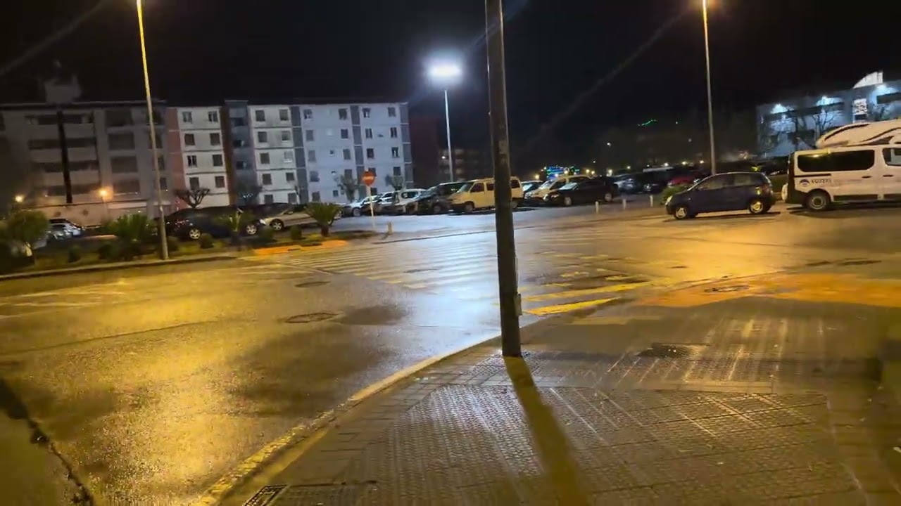 Night street view in Matiena Bizkaia (País Vasco)