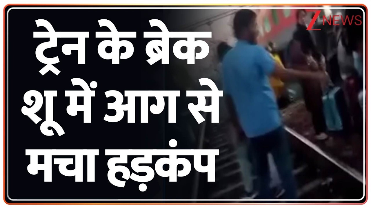 Breaking News: ट्रेन के ब्रेक शू में आग से मचा हड़कंप ! | ZEE News