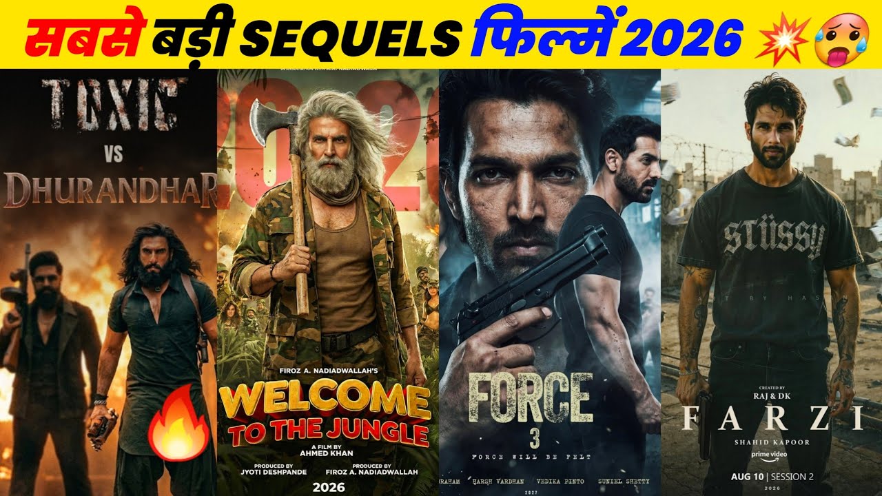 15 Upcoming BIG Sequels Movies 2024/2025/2026 || Upcoming Biggest Bollywood & South Indian Movies .