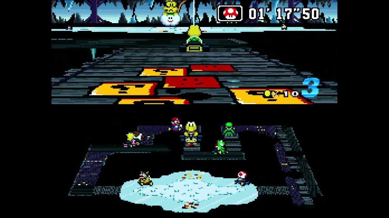 Super Mario Kart Horizons (Super Mario Kart hack): Mirror Extra Difficulty 150cc Acorn Cup