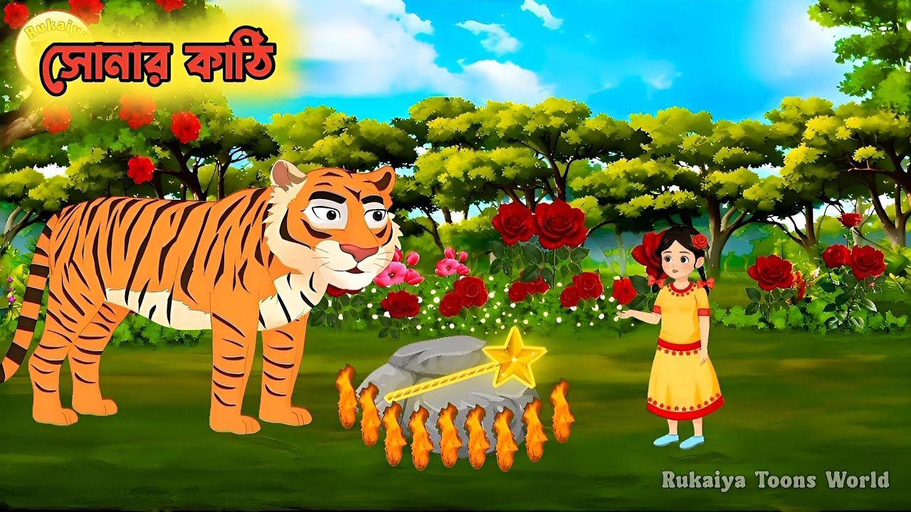 সোনার কাঠি।bangla fairy tales.Rupkothar Golpo.bangla cartoon new.