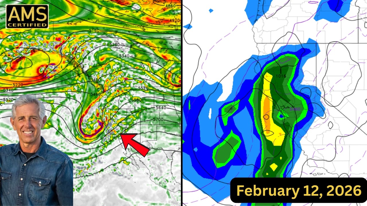 California Storm Series Update: Potentially the Most Mountain Snowfall in a Year