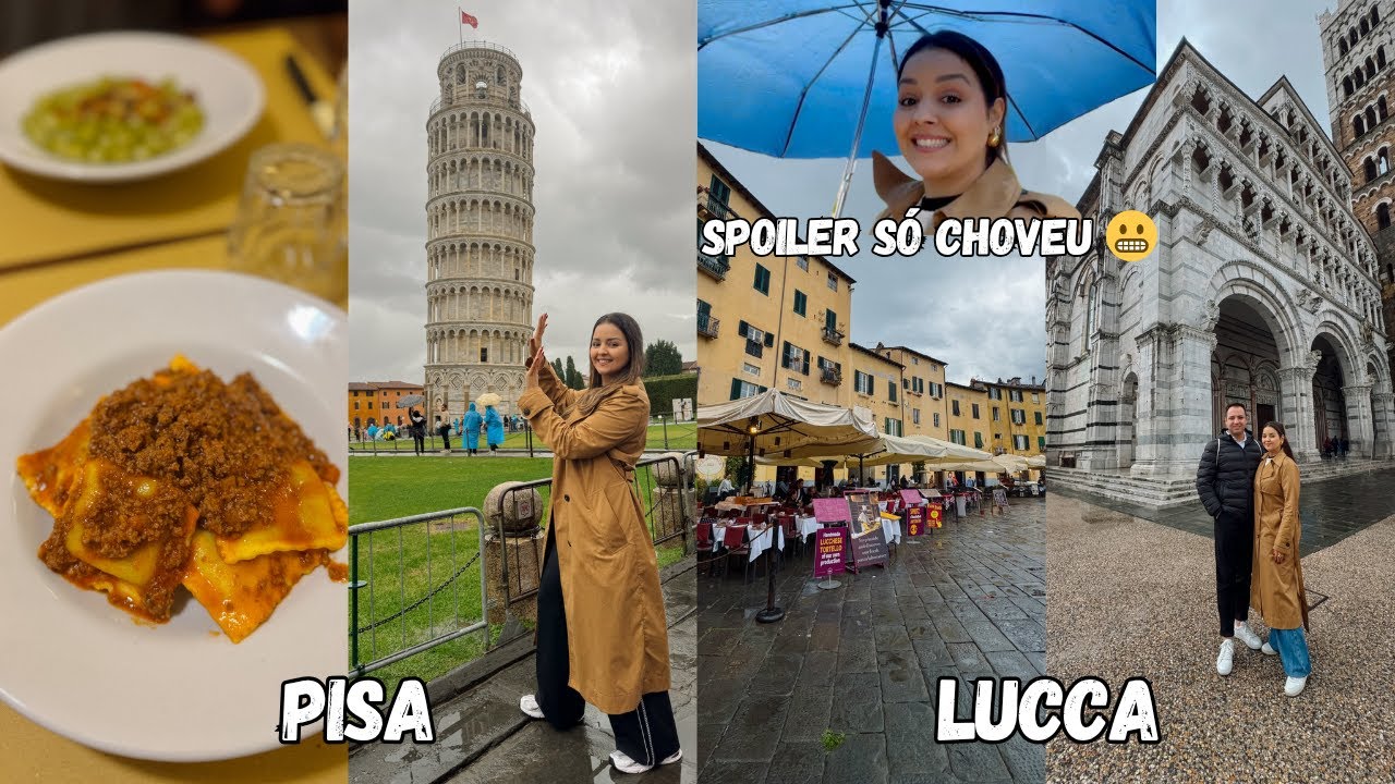 CHUVA, IMPREVISTOS + CHEGAMOS EM PISA (LUCCA E FLORENÇA) | Carolina Ferreira
