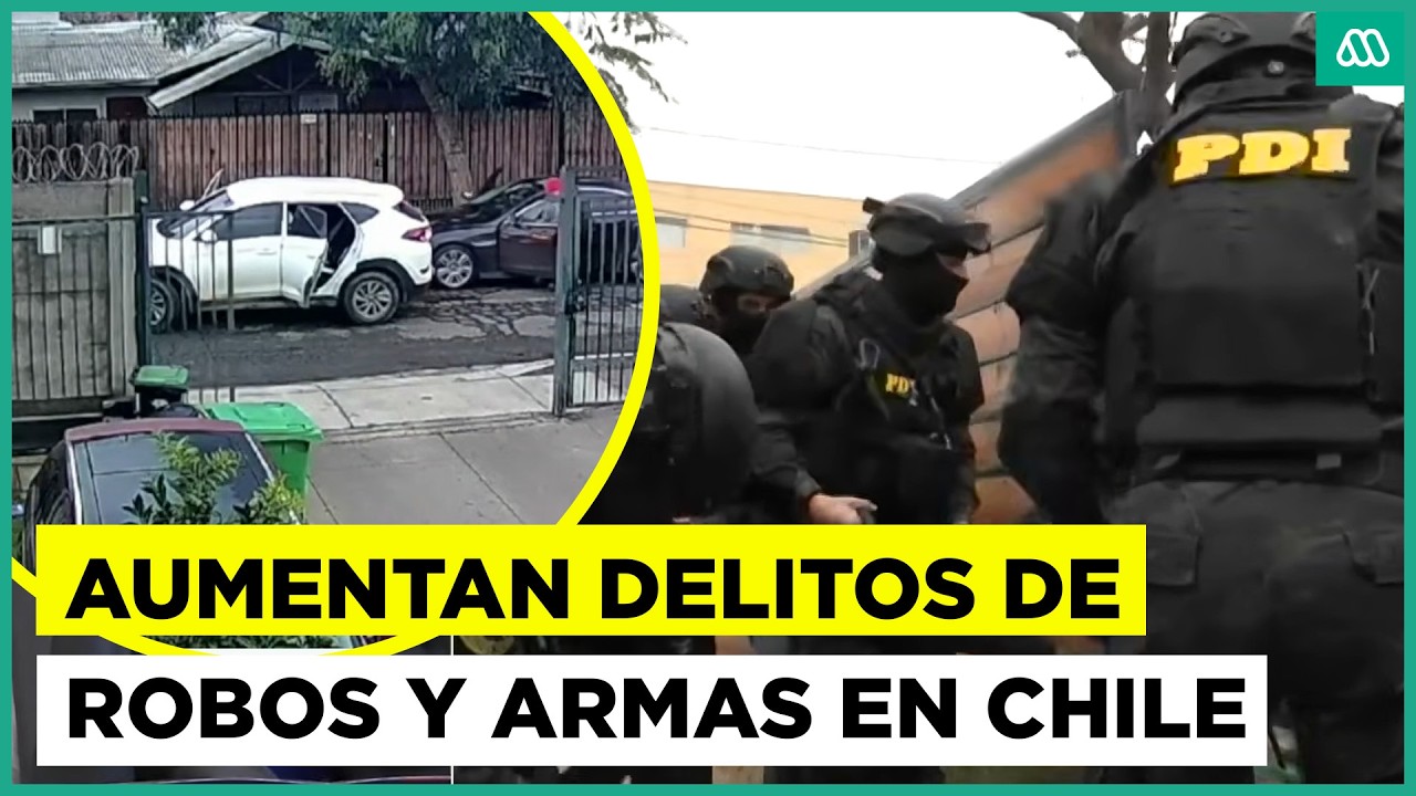 Aumentan los delitos por armas y drogas en Chile