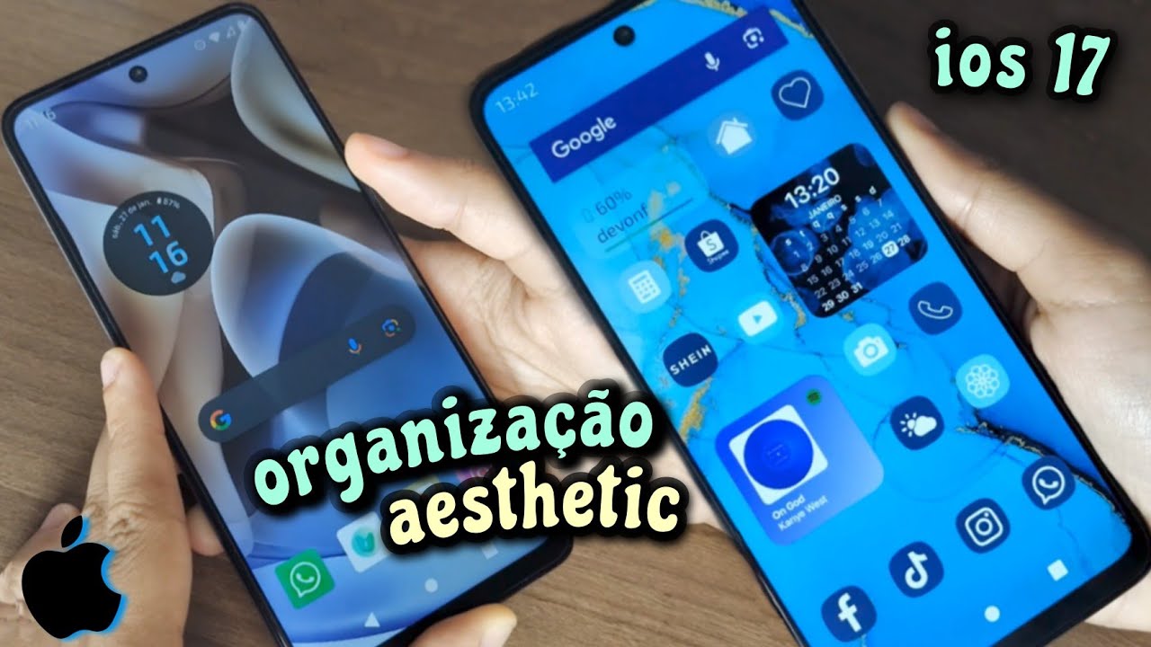 PERSONALIZANDO MOTO G73 *TEMA IOS 17* NO ANDROID - ORGANIZANDO CELULAR *MOTOROLA* DO ZERO!!