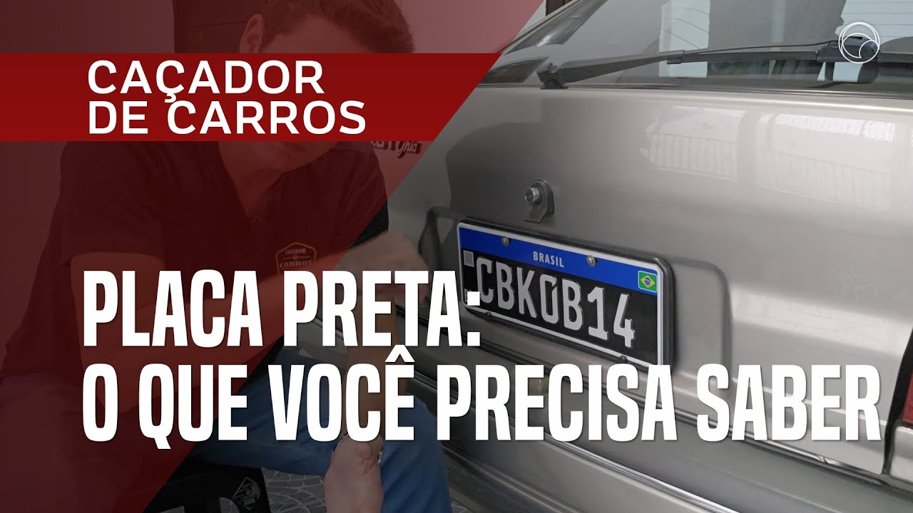 Placa preta: o que você precisa saber para 'diferenciar' seu carro antigo