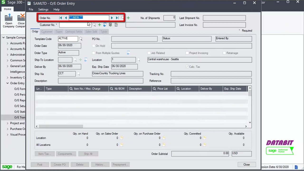 Create Single Order from Multiple Quotes in Sage 300 Order Entry.