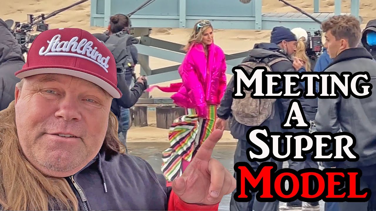 Meeting a super Model on Venice Beach California