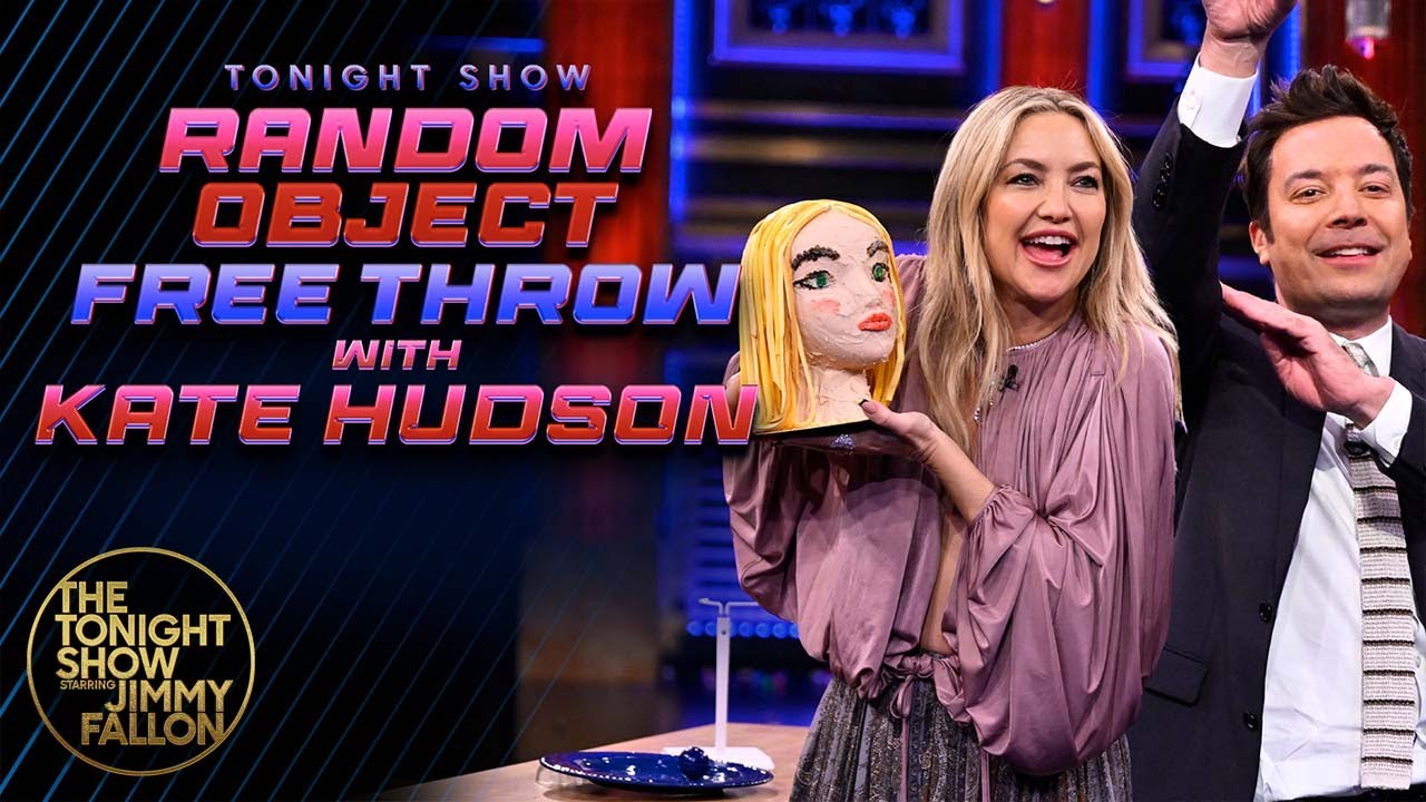 Random Object Free Throw with Kate Hudson | The Tonight Show Starring Jimmy Fallon