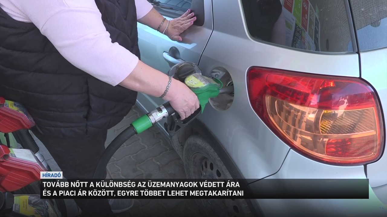 Tovább nőtt a különbség az üzemanyagok védett ára és a piaci ár között