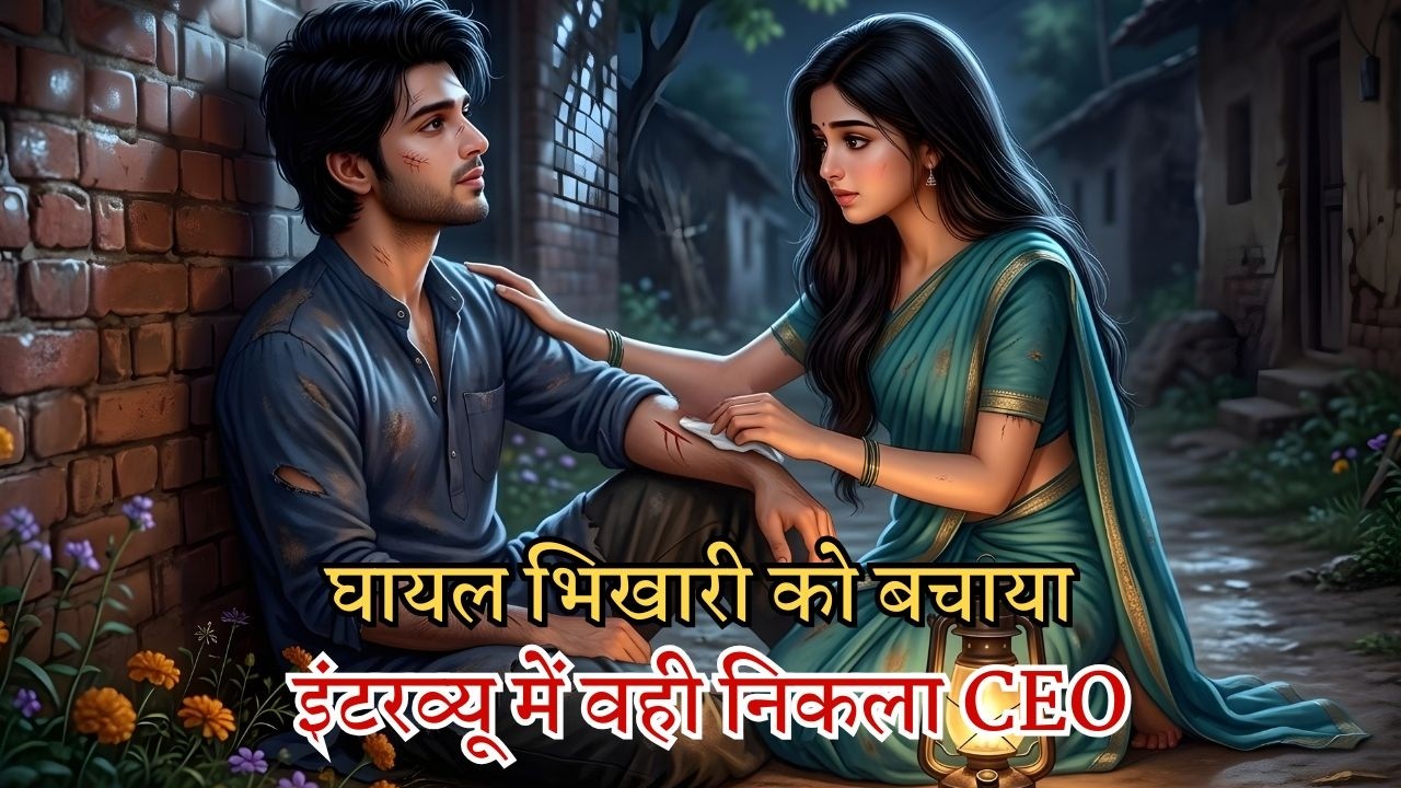 गरीब लड़की ने घायल भिखारी को बचाया—अगले दिन इंटरव्यू में वही निकला CEO!