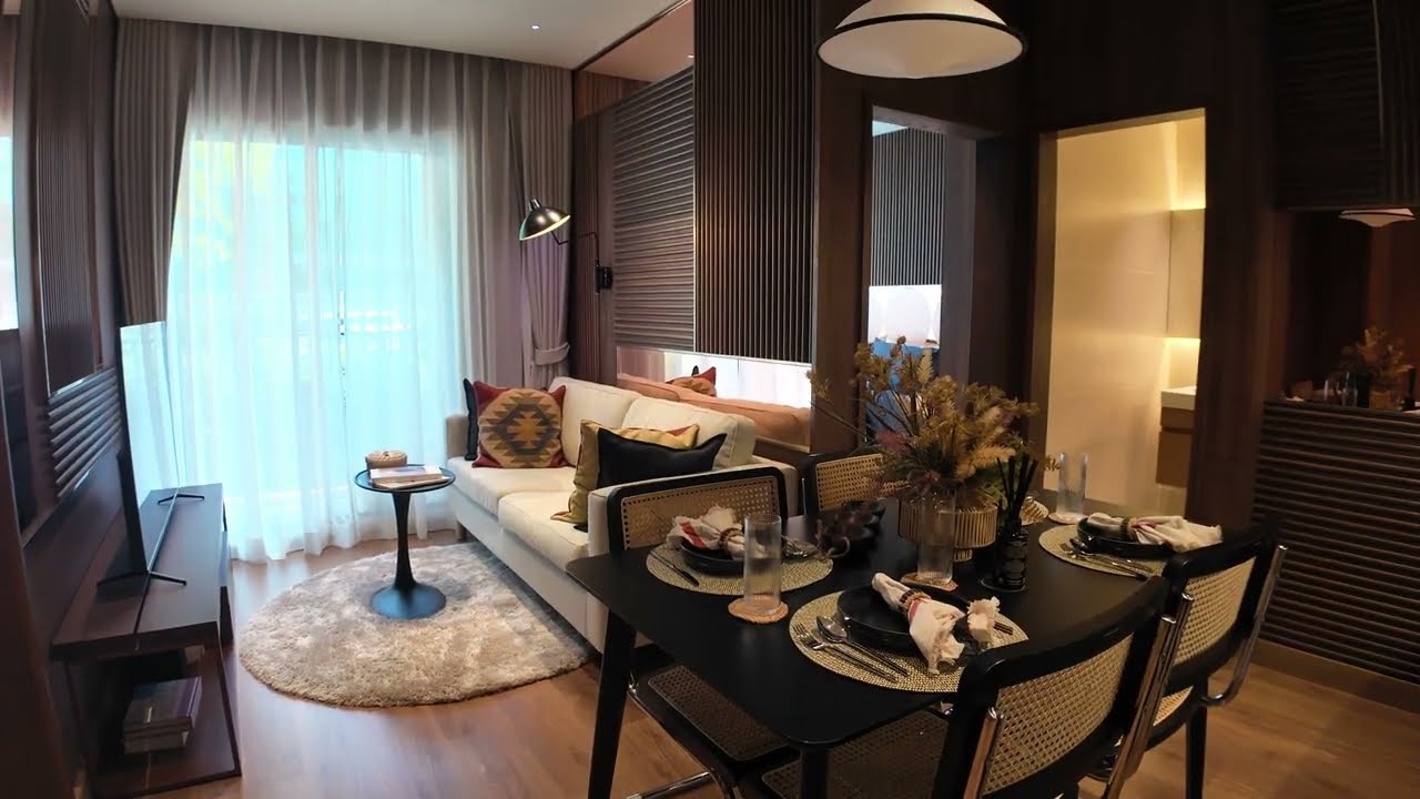 NUE EPIC Asok-Rama9 ห้องแบบ 2bedroom 45sq.m. หน้ากว้าง อยู่ได้สบายๆ