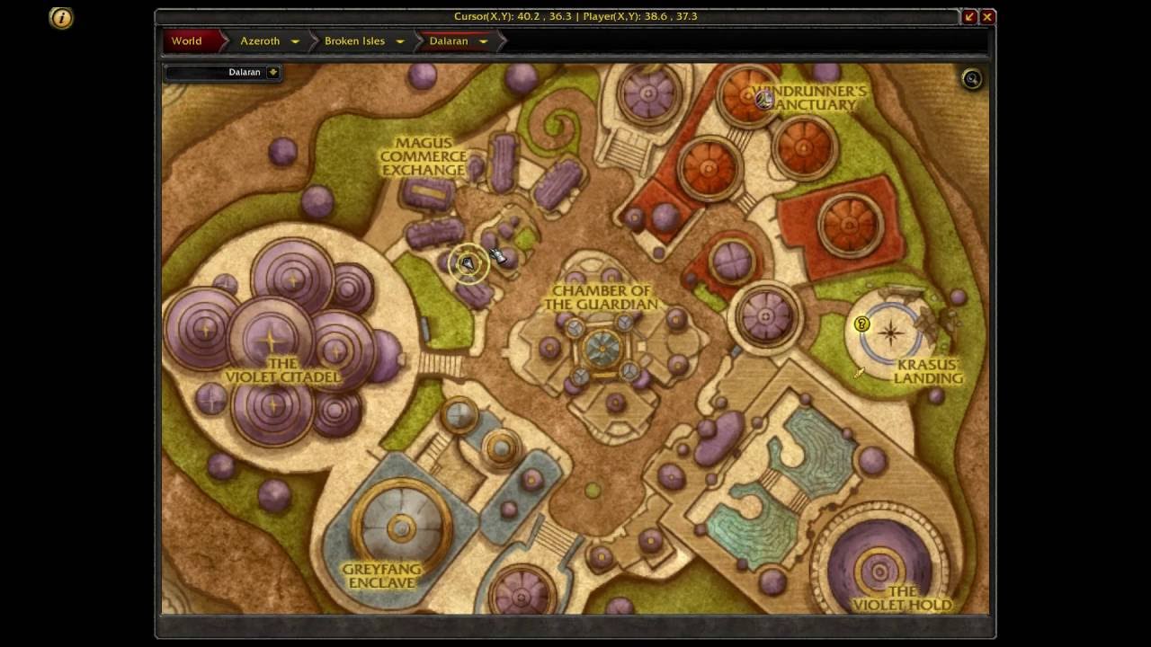 Where is Dalaran Ring Vendor WoW Legion 850ilvl