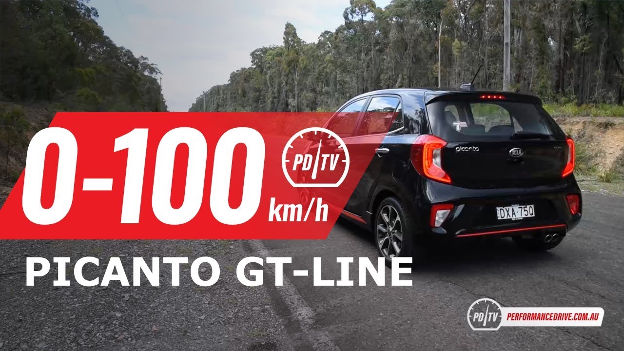 Kia Picanto GT-Line 2019 года (автомат) 0-100 км/ч и звук двигателя