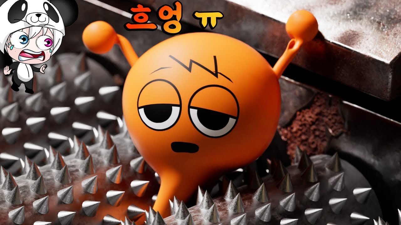충격적인 스프런키 괴롭히기ㅠㅠ !! 분쇄기에 갈아버리기 오징어게임의 벌칙은 누구? 스프런키 벌칙 애니메이션 상황극 [꿈토이 꿀잼 리액션]