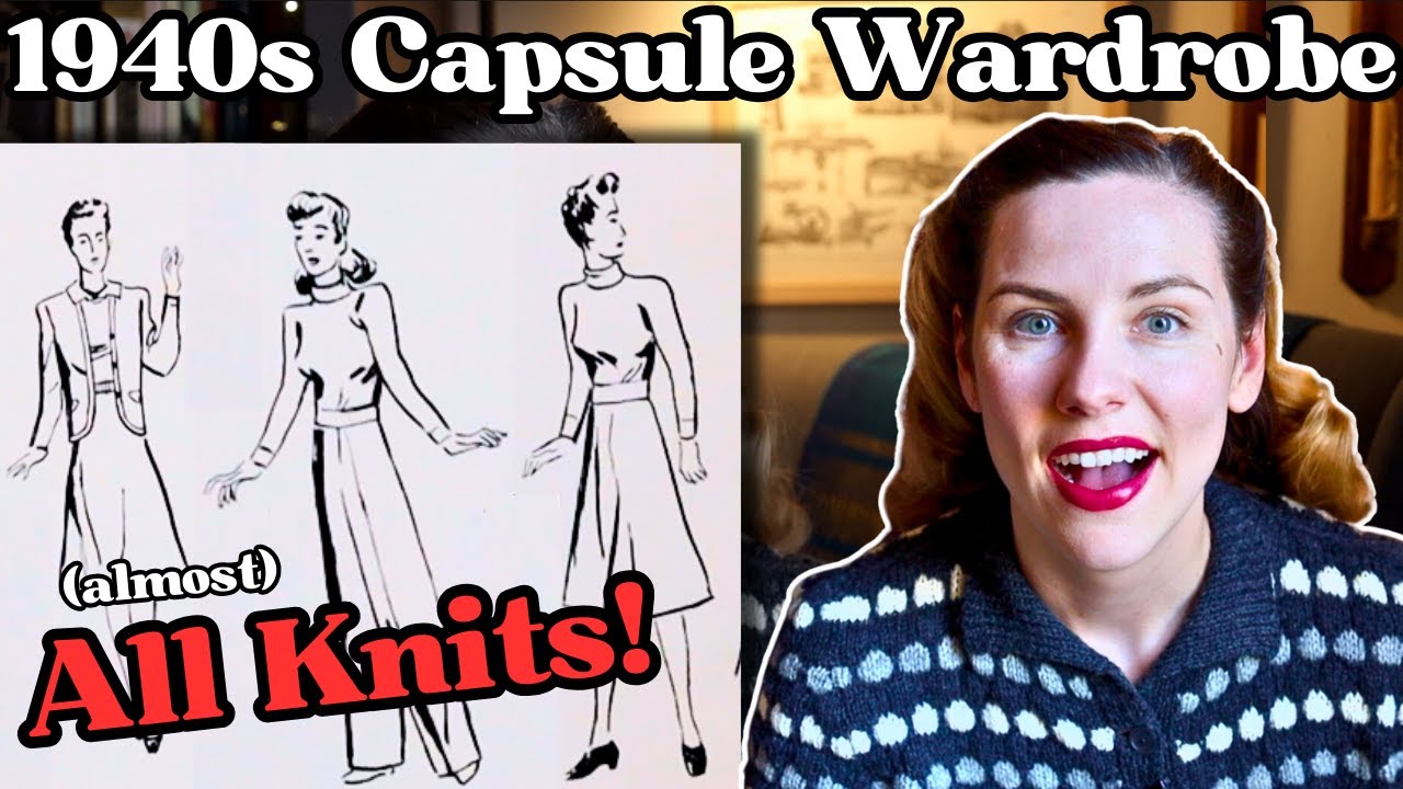 How To Knit A Vintage Capsule Wardrobe || 4 knits = 7 outfits