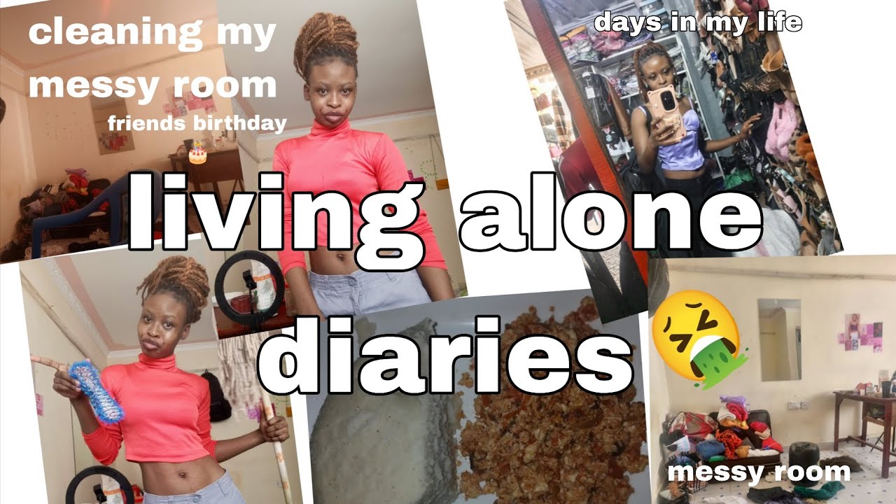 Living alone diaries 💗🎀|organize my messy room with me 