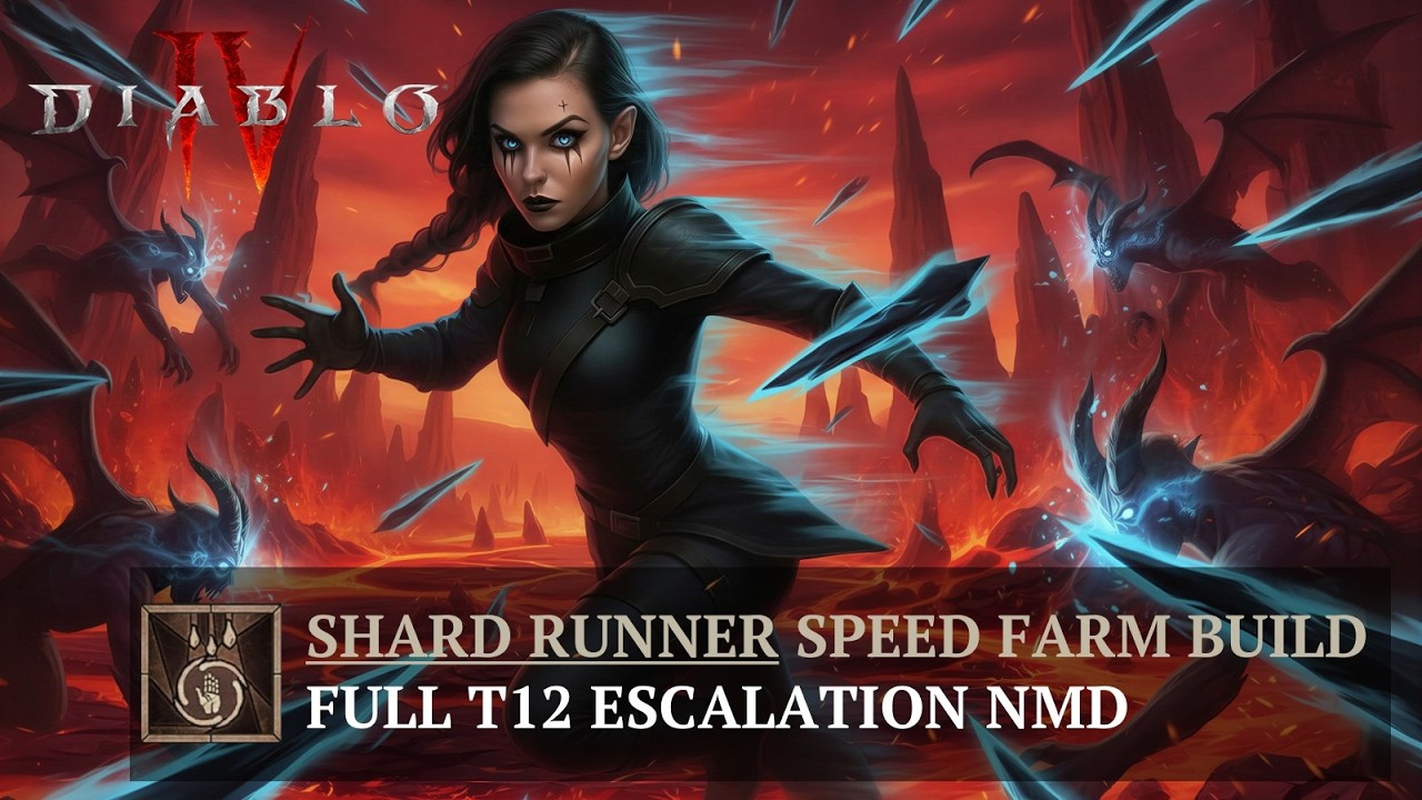 SHARD RUNNER - The new FASTEST Necromancer SPEEDFARM BUILD? [Diablo IV - Season 13]