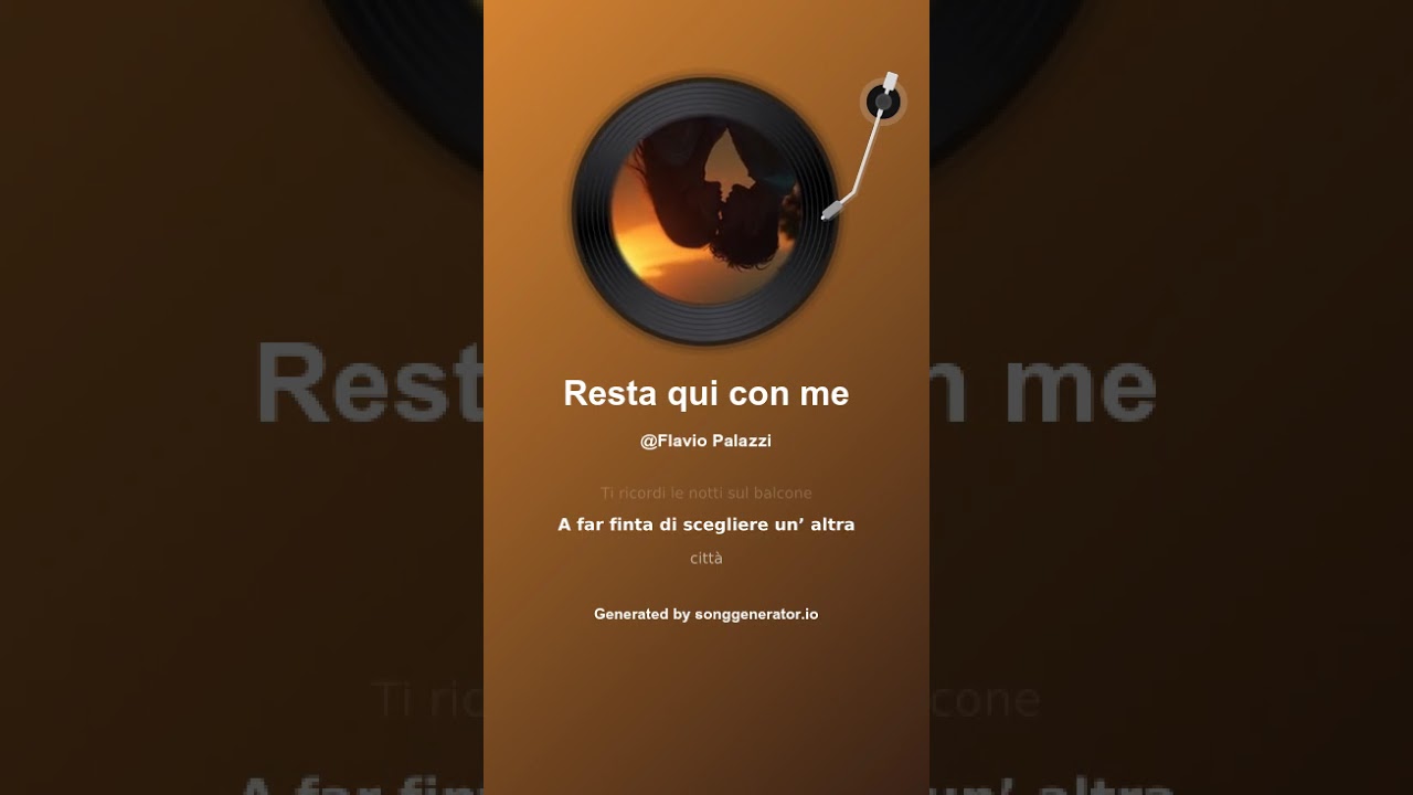 Resta qui con me