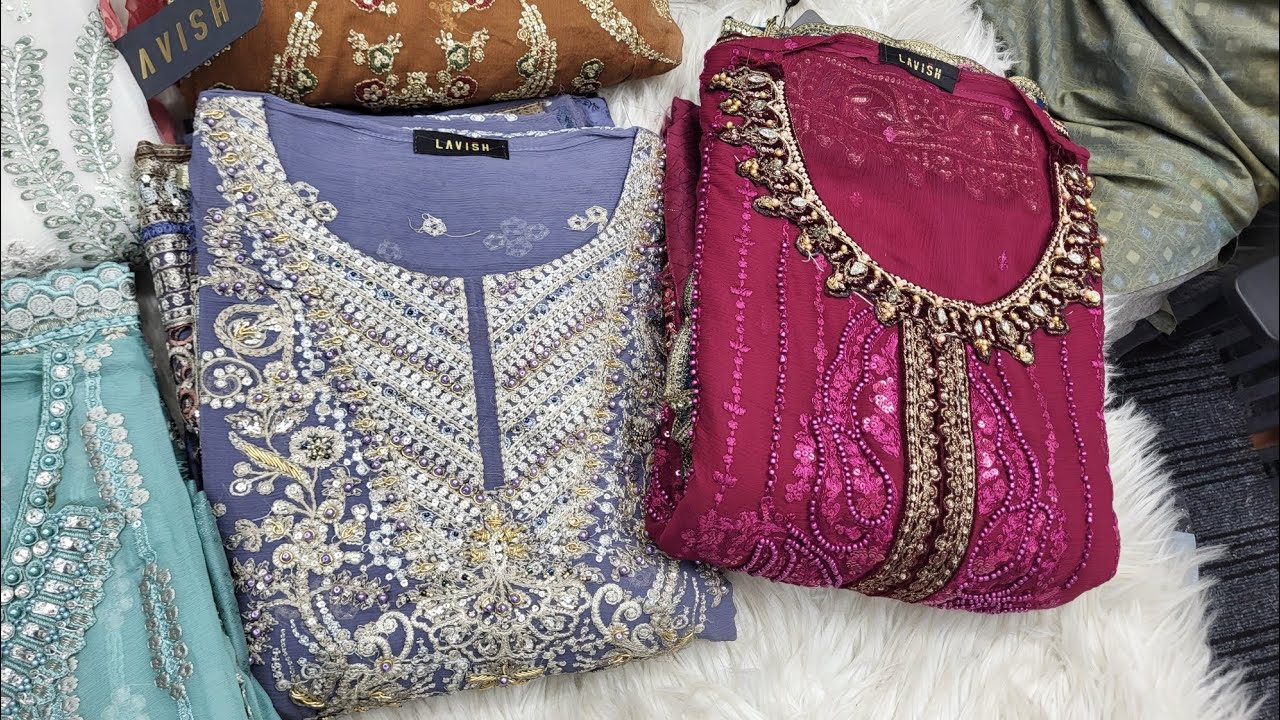 Original Pakistani Eid Festive Womens Dress 2026 | Pakistani Semi stitched Dress | Part Dress New