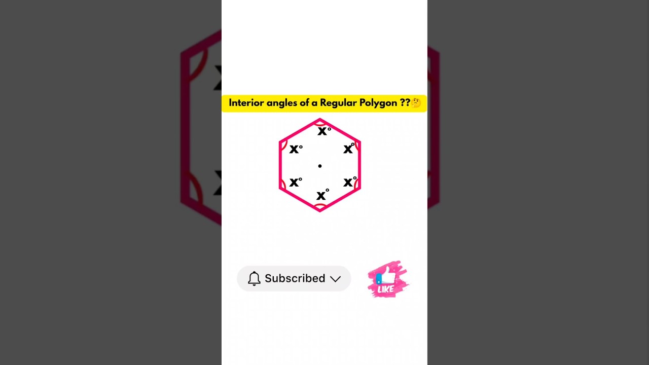🔺🔢🔥Find Interior Angles of any Regular polygon in Seconds! 😱 📐 