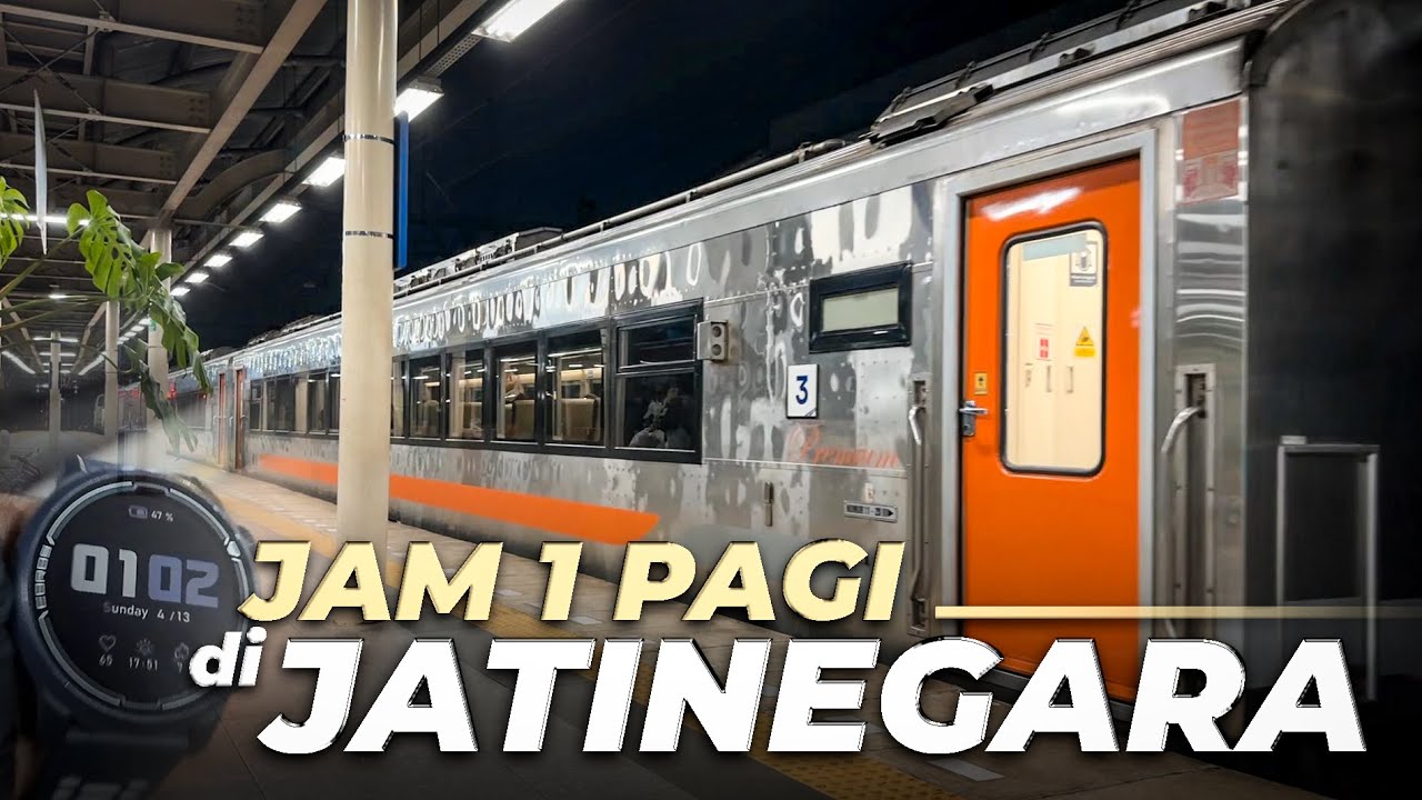 Turun Kereta JAM 1 MALAM di Stasiun Jatinegara, Aman Ga ya?