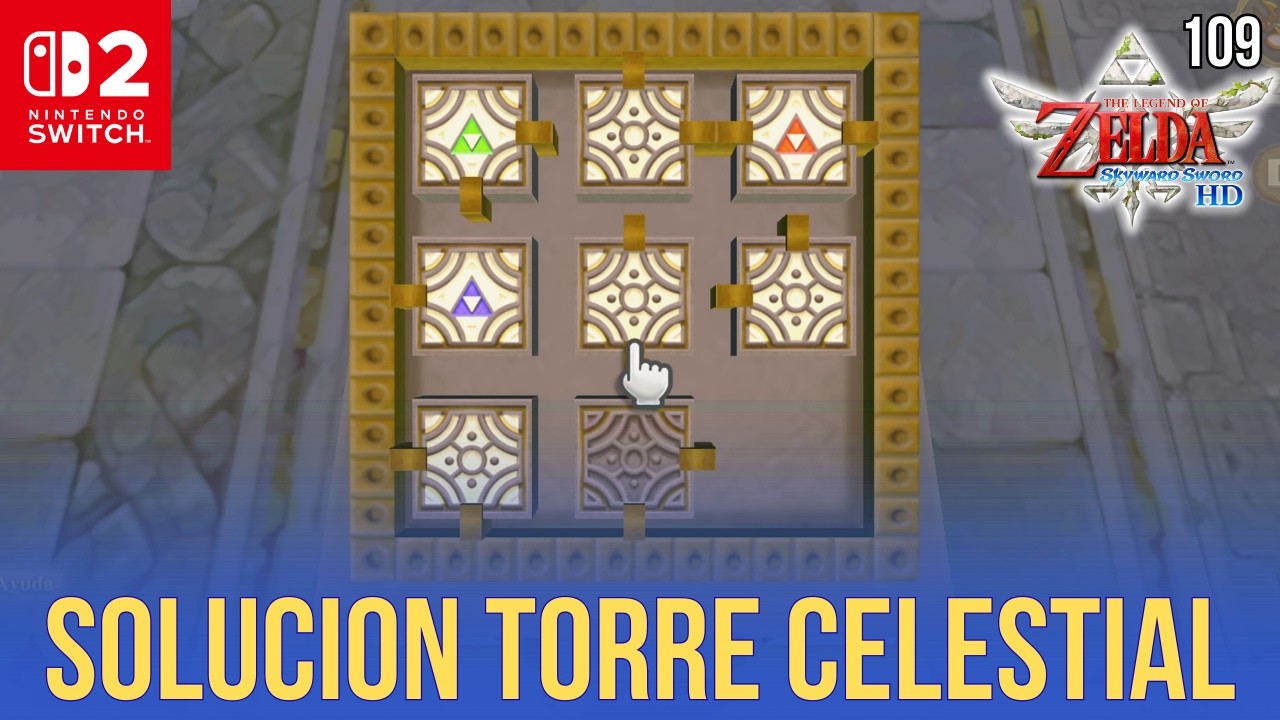 SOLUCION TORRE CELESTIAL (TRIFUERZA) | Zelda Skyward Sword HD - Guia Español