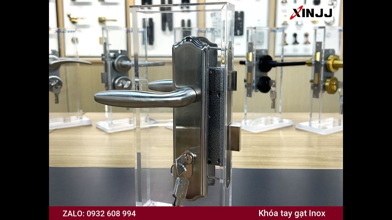 Khóa tay gạt inox BF - 8606 - Chất liệu inox 201.