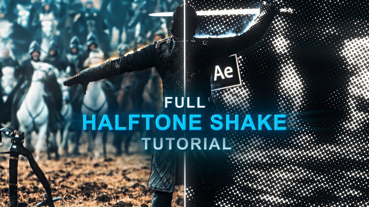 halftone shake tutorial on after effects