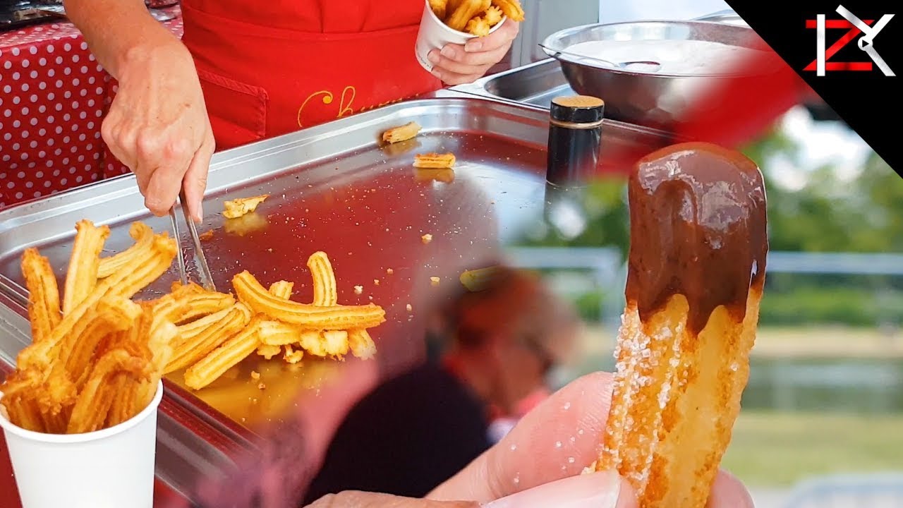 Fresh Churros Getting Made | Cooking Crispy Spanish Churros | LIVE Street Food | Waffle Style Sticks