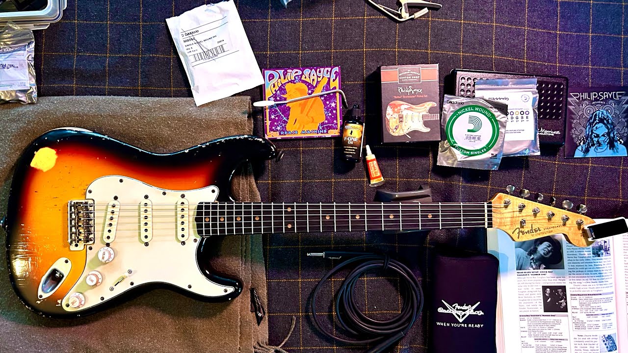 Guitar set up Stratocaster. 
