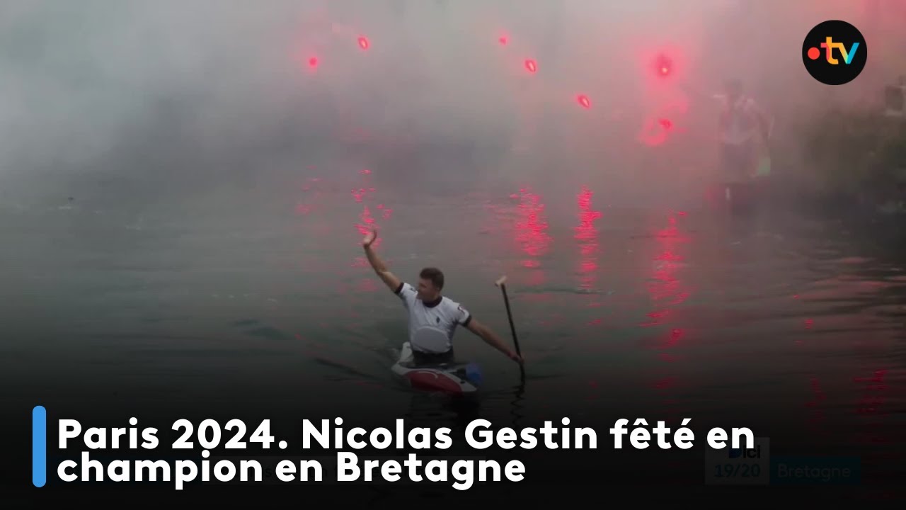 Paris 2024. Nicolas Gestin f&ecirc;t&eacute; en champion en Bretagne