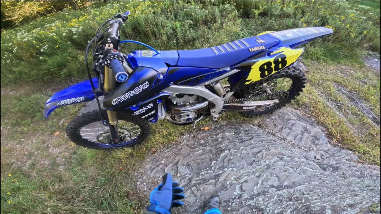 Sunday funday on the 18 yz250f! Riding with the boys