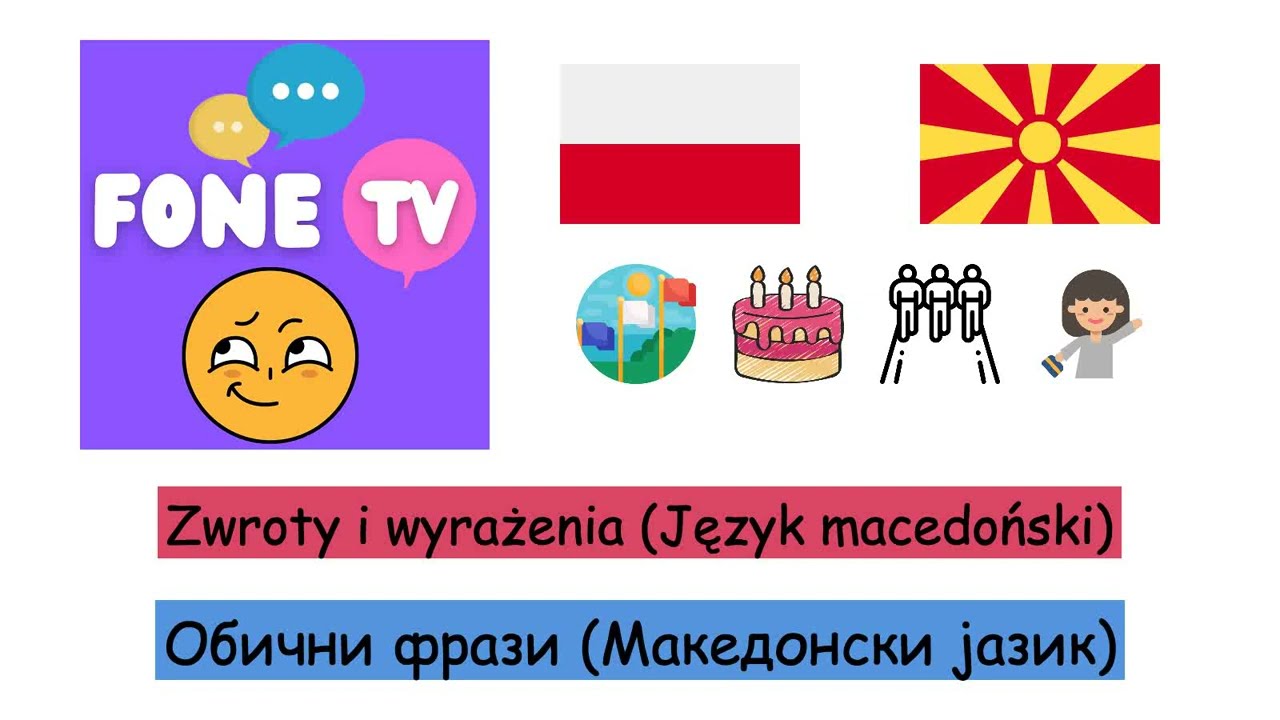 Zwroty i wyrażenia (Język macedoński) (pl-mk)
