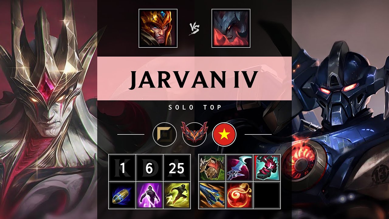 Jarvan IV Top vs Aatrox - VN Grandmaster Patch 25.18