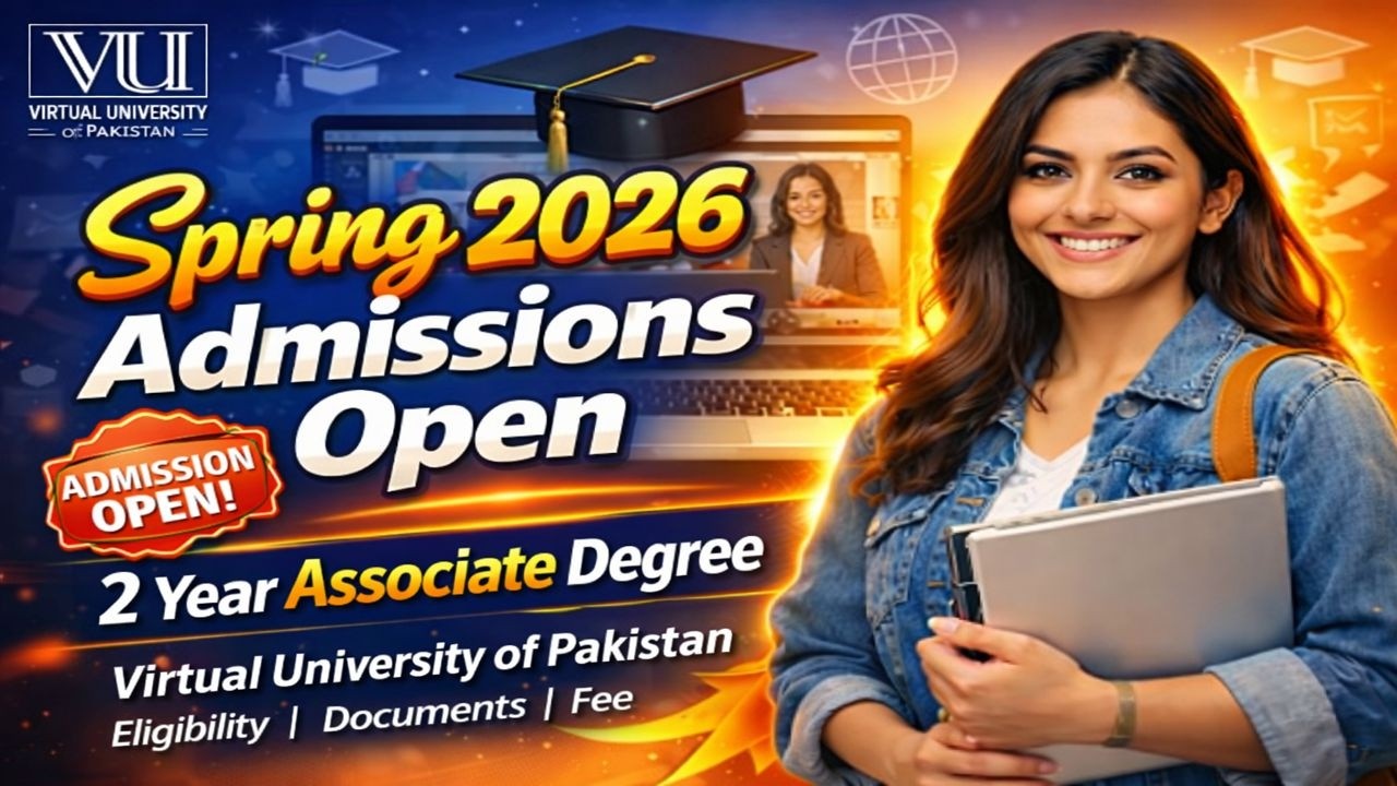 2 Year Associate Degree | Spring 2026 Admissions Open | VU UNI of Pakistan | Complete Details